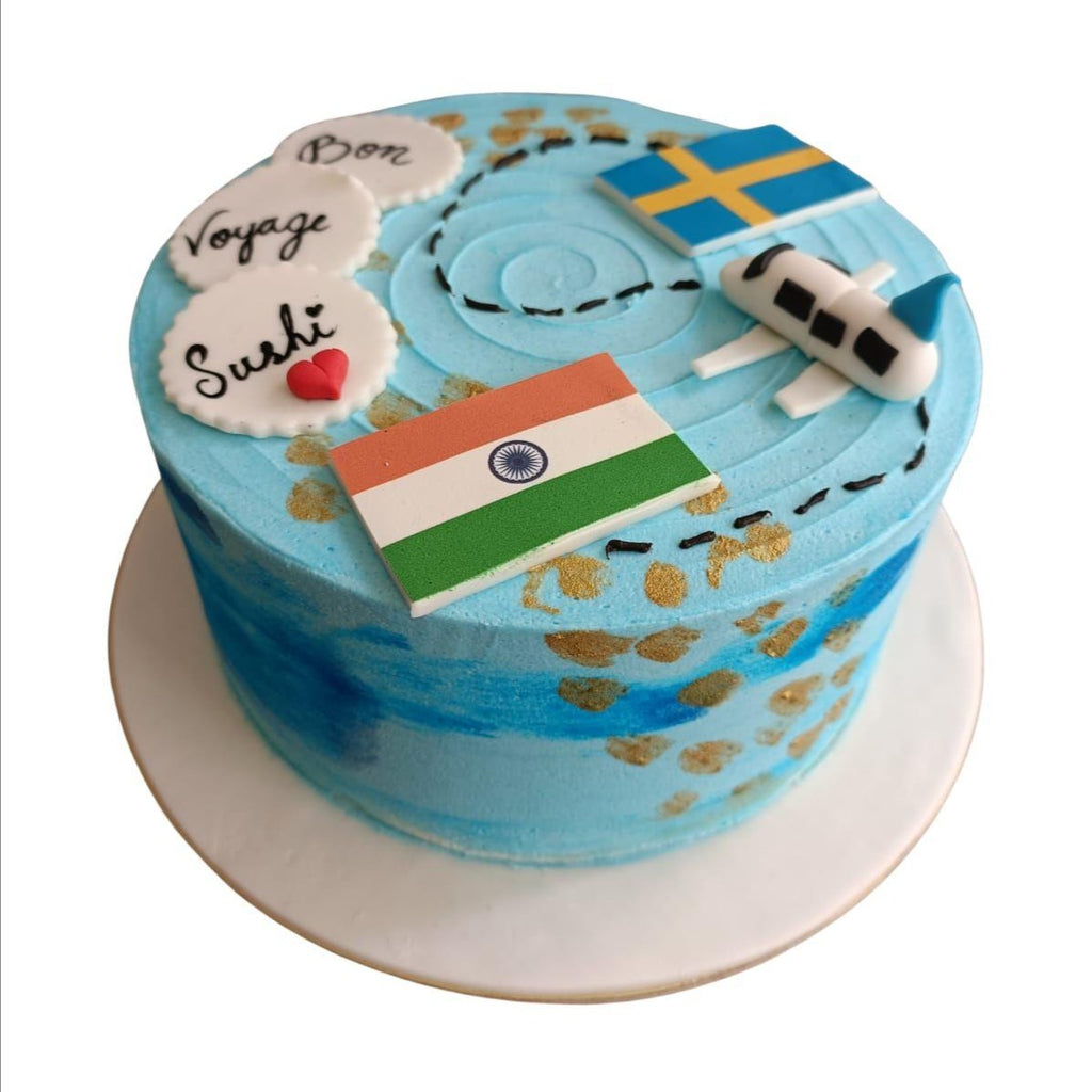 Bon Voyage Flag Cake - Crave by Leena