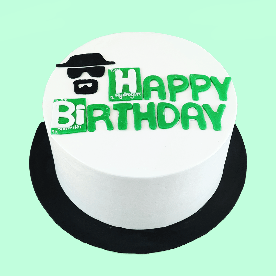 Breaking Bad Use Breaking Bad Heisenberg Birthday Cake | Vegan Cake Bangalore – Crave by ...