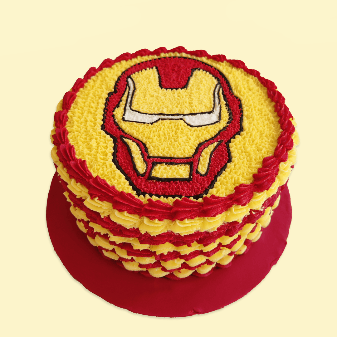 Halal customised ironman cake, Food & Drinks, Homemade Bakes on Carousell