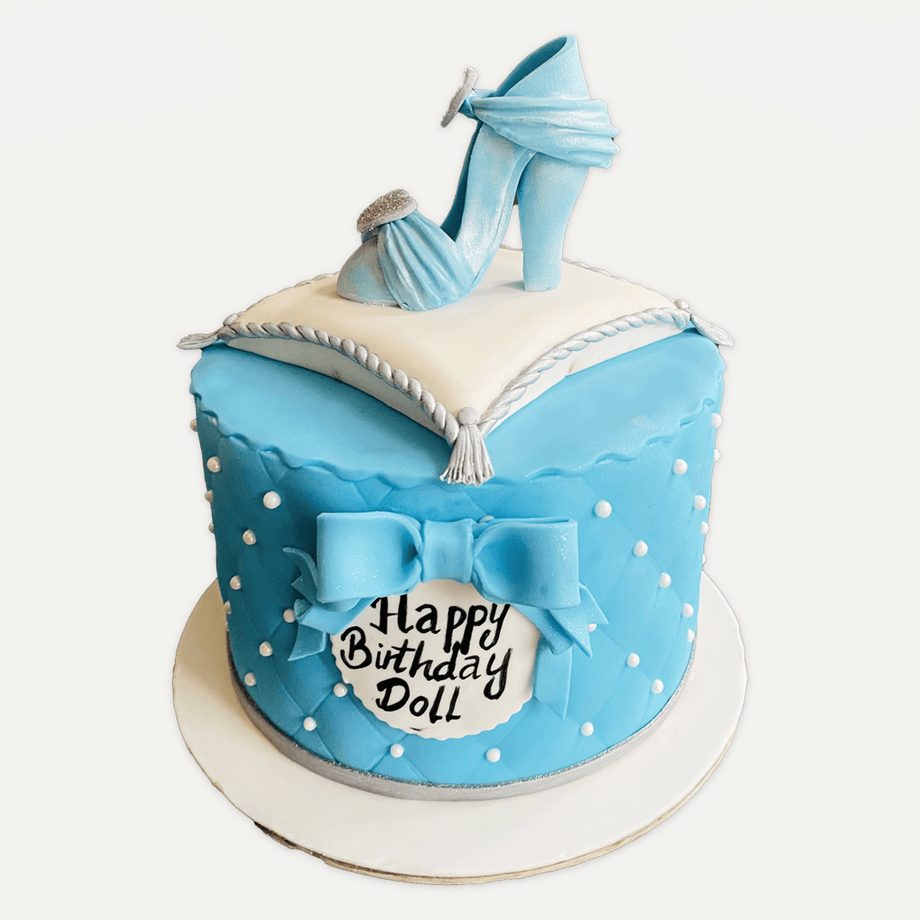 Blue Barbie Doll Cake Delivery In Delhi And Noida