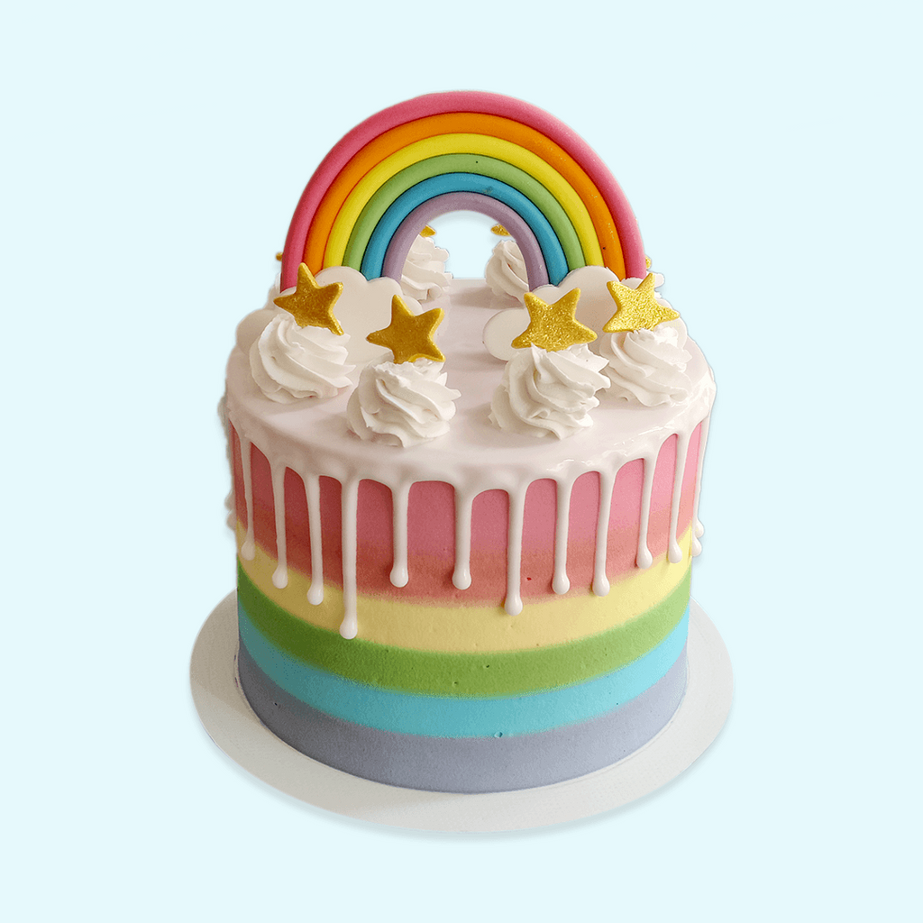Colourful Rainbow Cake - Crave
