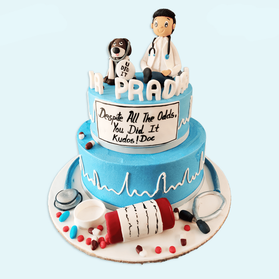 Doctor Stethoscope Medical Cake - Customized Cakes - Free Delivery