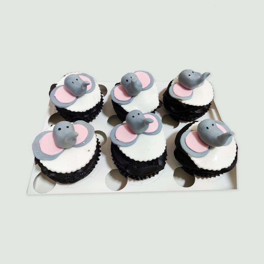 Baby sales elephant cupcakes