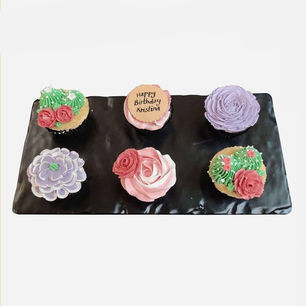 Floral and Cacti Cupcakes - Crave