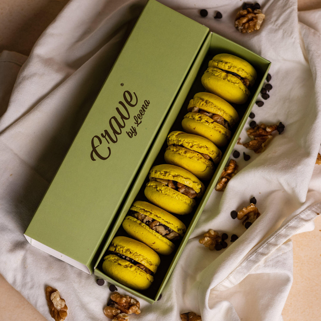 German Chocolate Macarons (Box of 6) - Crave by Leena