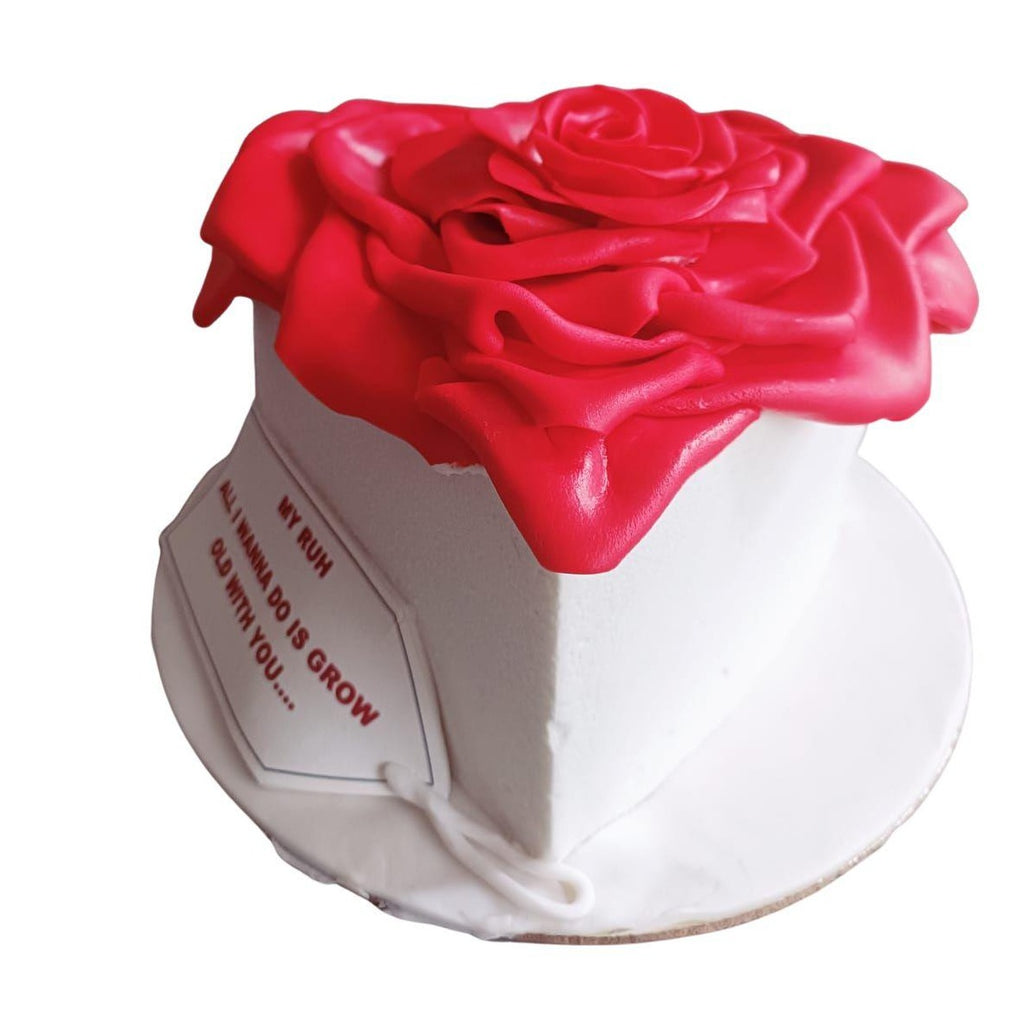 Heart Rose cake - Crave by Leena