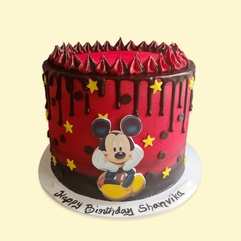 Mickey Mouse Drip Cake - Crave