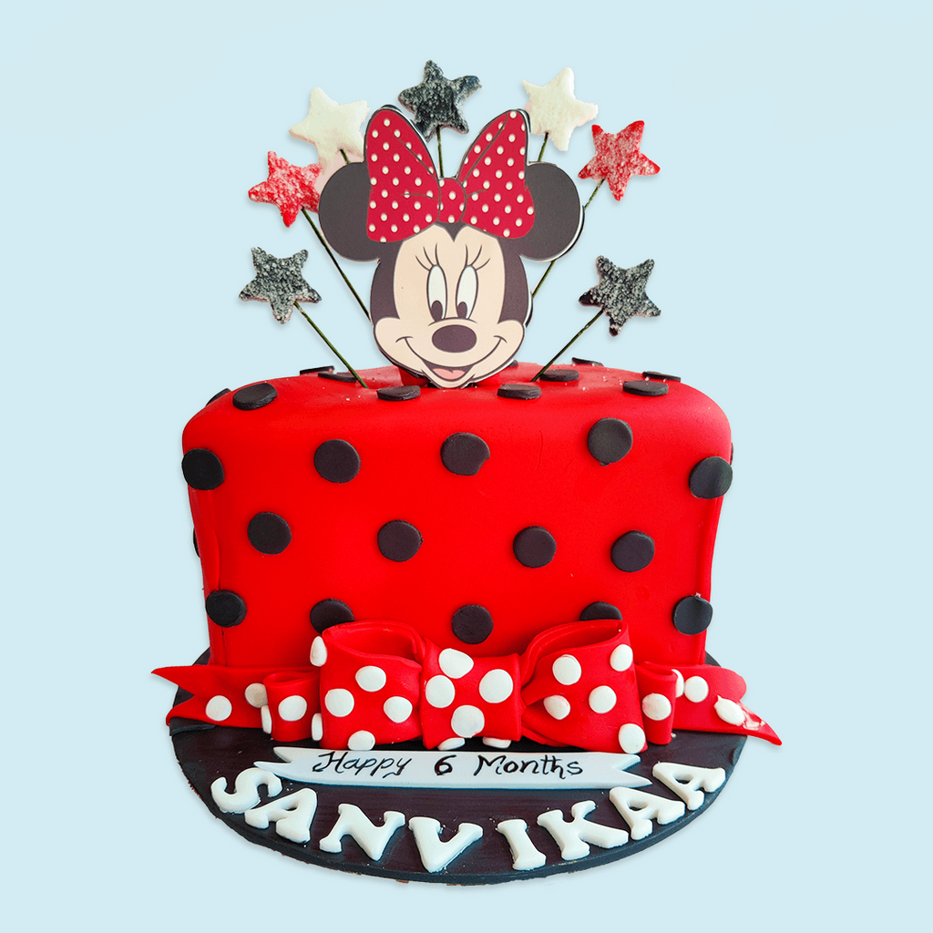 Minnie Mouse Half Birthday Cake - Crave