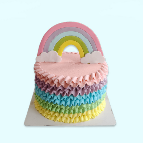Pastel Rainbow Ruffle - Crave