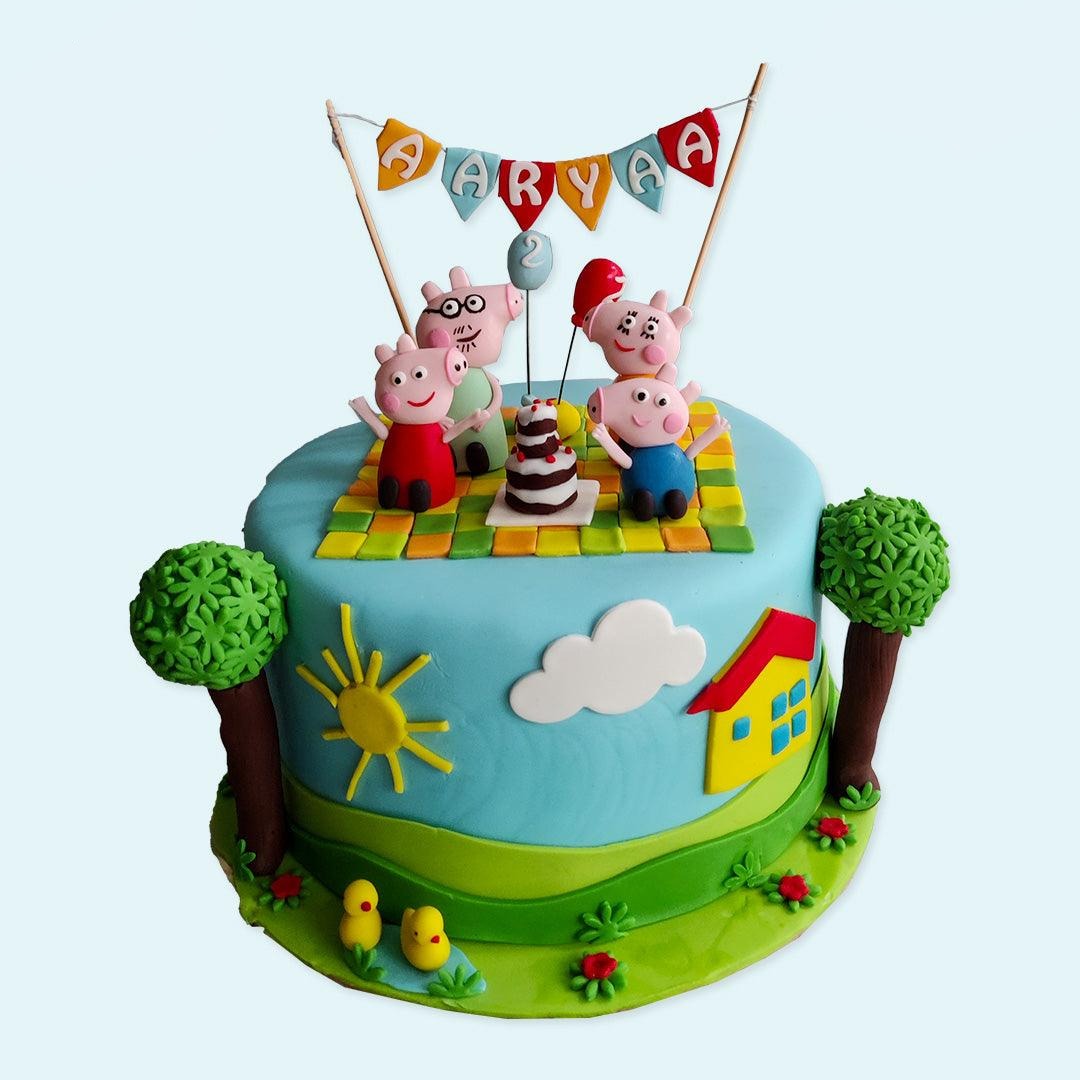 Best Peppa Pig Theme Cake In Indore  Order Online
