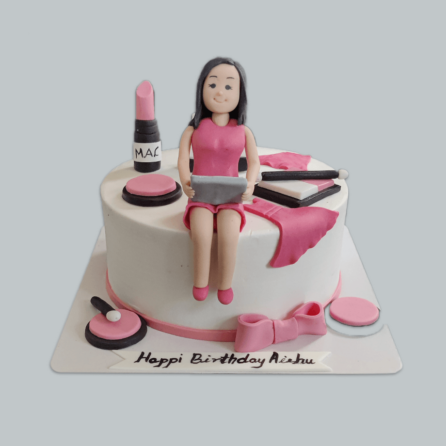 Pink Makeup Cake Crave By Leena