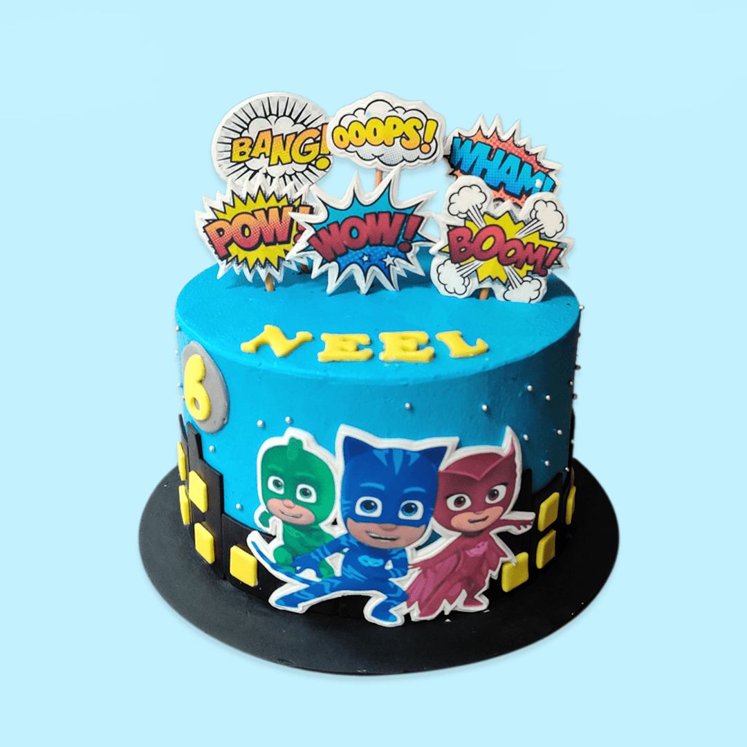 PJ Masks Birthday Cake Tutorial  A Decorating Guide  Decorated Treats
