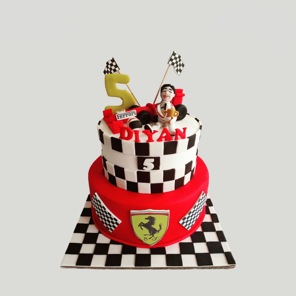 Racer Theme Cake. - Crave by Leena
