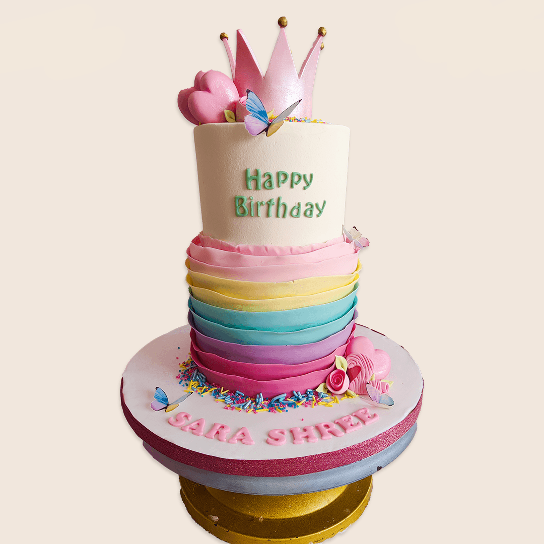 Ruffled Crown Cake - Crave