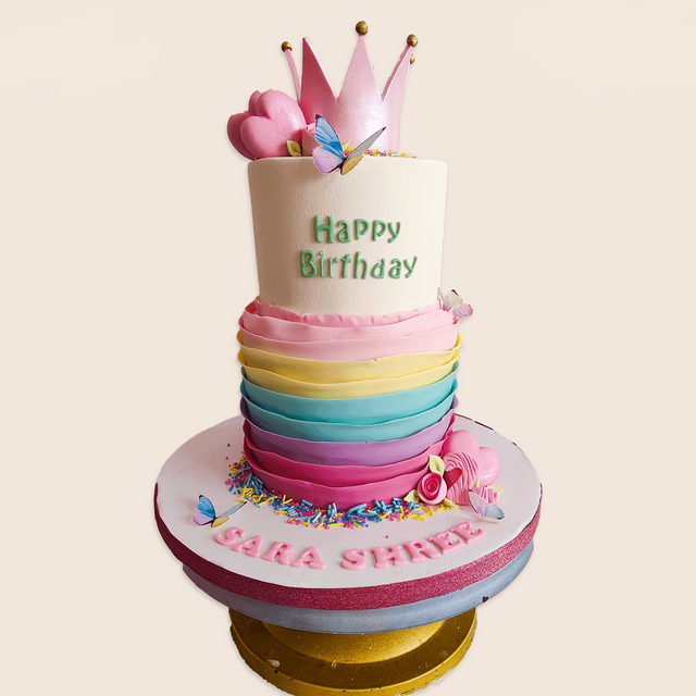 Ruffled Crown Cake - Crave