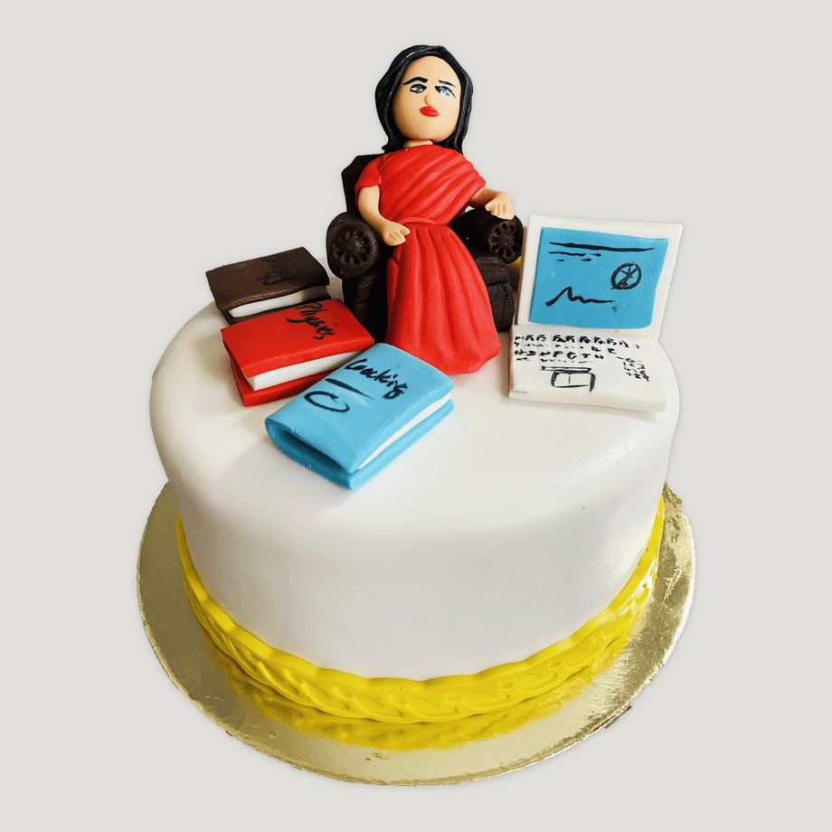 Teacher Day special theme cake laptop book 1 kg 500 gm