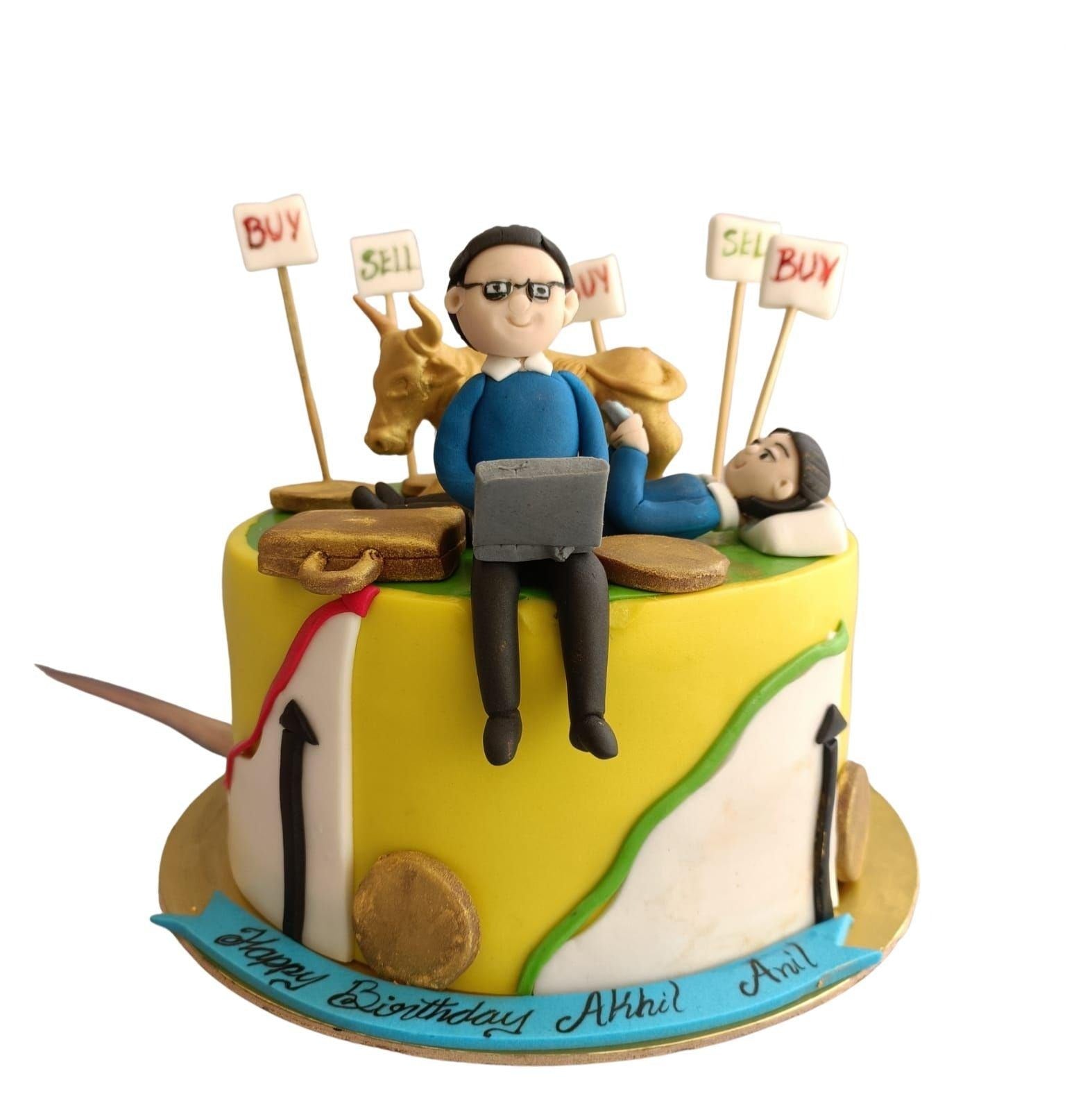 Twin Stock Market Cake – Crave by Leena