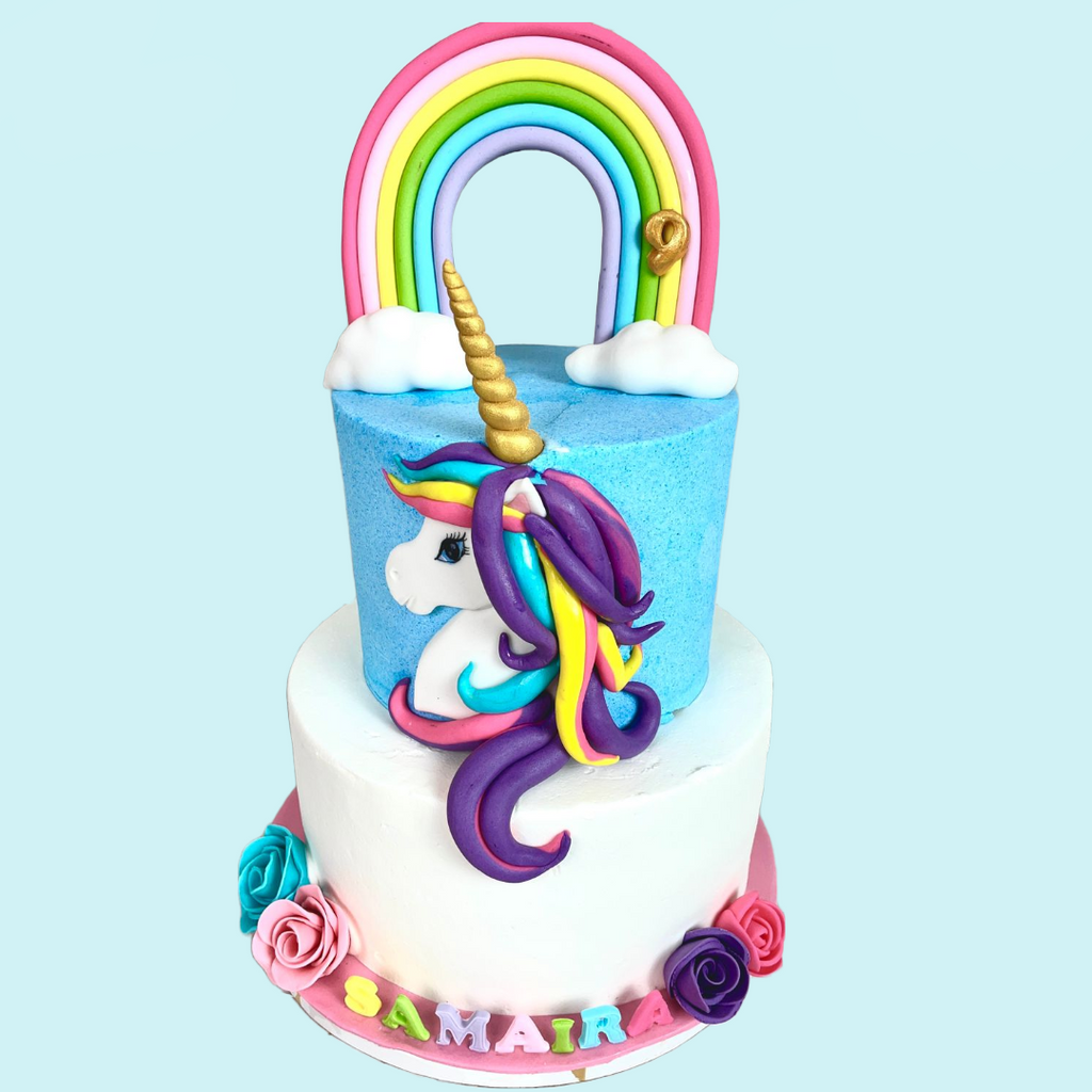 Unicorn with Rainbows & Roses - Crave by Leena