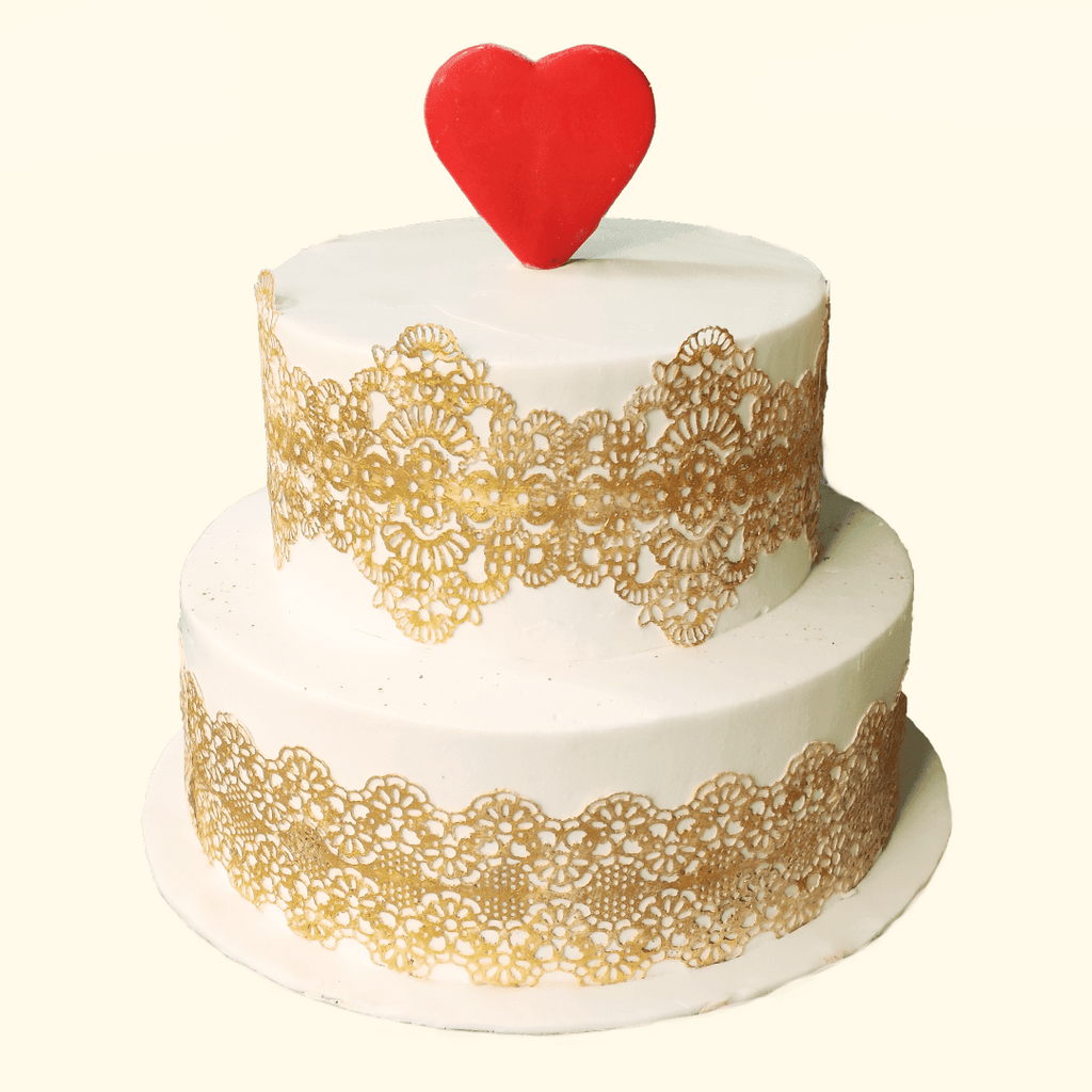 Wedding Cake laced in Gold - Crave