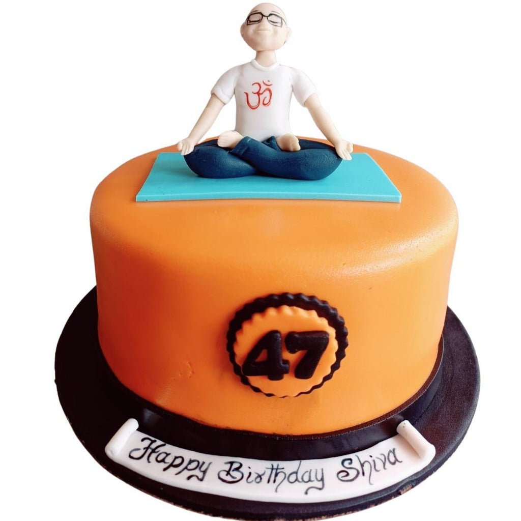 Yoga Theme Cake. - Crave by Leena